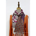 Double Sided Printed Wool And Cashmere Scarf